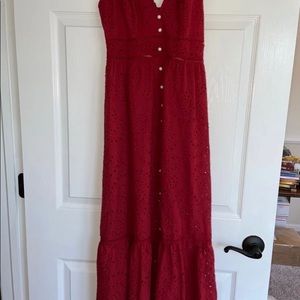 Simplee Red Maxi Dress Womens Small 4-6